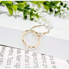 Brinco Argola Torcida Pequeno 1 cm Ouro 18k 750 Puro Original Infantil Menina Feminino Masculino Segundo Furo C Garantia