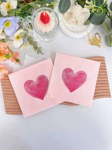 20/50 chiếc khăn ăn in hình trái tim màu hồng, kích thước 33cm*33cm, dùng một lần cho đám cưới, ngày lễ tình nhân, trang trí bàn ăn nhà hàng, khách sạn, tiệc tùng, đồ dùng cho tiệc. - Nhiều màu - Xem 9