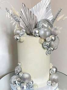 各种尺寸的金色泡沫球，适用于蛋糕装饰、纸杯蛋糕装饰、DIY蛋糕装饰、礼品，适合生日、周年纪念、派对烘焙装饰。 - 彩色 - 查看 6