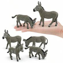 Educational And Scientific Ornaments, Donkey Family Study Animal Model Ornaments, Little Donkey, Solid Model Desktop Ornaments, Walking Donkey