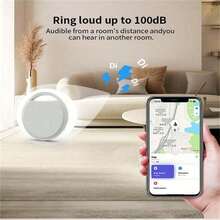 (IOS Only) Smart GPS Tracker, Wireless Anti-Lost Tracking Device For Cars, Keys, Wallets, Luggage, Backpacks, And Pets. Large Size, Replaceable Battery, Privacy Protection, Compatible With IOS. - Black - View 4