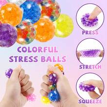 2/5/10/20/30/72pcs Stress Balls, Squish Squeeze Balls Bulk, Small Sensory Balls, Squeeze Fidget Balls, Stress Relief For Adults , Classroom Prizes, Party Favors, Birthday Gift, Goodie Bag Stuffers , Random Styles And Colours