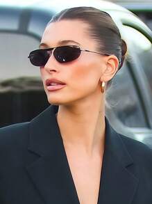 新款时尚单梁椭圆形金属飞行员眼镜框小方框复古眼镜，适合街拍、街头表演、情侣、户外旅行、休闲、海滩派对等场合，百搭装饰眼镜，日常、聚会、商务场合皆宜，男女皆可佩戴，优雅独特的椭圆形镜框。