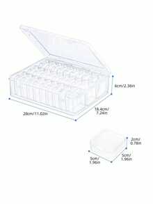 1 Set Of 30 Grid Storage Box Set, Diamond Painting Accessories Storage Container, DIY Handicraft Tools Jewelry Bead Mini Storage Box, Art Supplies And Gifts For Diamond Painting Enthusiasts - Multicolor - View 9