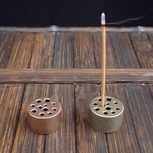 1pc 11-Hole Incense Burner, Creative Incense Holder, Alloy Mini Incense Stick Holder, Multi-Hole Incense Stick Holder, Incense Burner Base Stand For Indoor Living Room Sandalwood Supplies - Multicolor - View 3