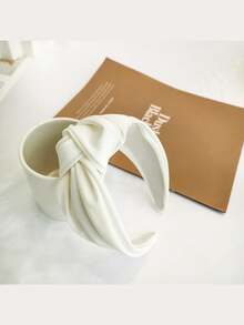 1/2/4pcs French Cross-Border Europe And The United States New Headband With INS Texture Satin Headdress Hair Clip Wide-Brimmed Knot Hair Band To Go Out With A Party Trip ,Hair Hoop Hairband For Women Hair Accessories Head Accessories,Summer,Holiday,Travel - Multicolor - View 5