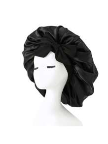 1/2pcs Luxurious Satin & Silk Bonnet For Sleeping - Adjustable Comfort Fit With Tie Band - Unisex Night Hair Protection For Men & Women Home Bathroom Decor Spring Summer Autumn Winter