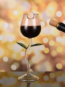 1 Peça Taça de Vinho com Haste de Flor de Rosa, Taça de Coquetel, Taça de Champanhe