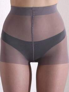 1 Pair Women's 0D Ultra-Thin Breathable Grey Stockings - Grey - View 3