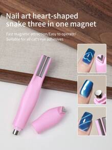 annies 粉色强力爱心猫眼磁铁心形蛇纹2025新款可拆卸美甲工具猫眼磁铁1个/3个装 - 彩色 - 查看 4