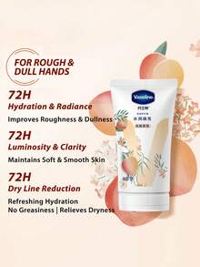 Vaseline 凡士林深层滋养白桃香氛护手霜 50ml / 针对粗糙暗沉的双手 / 三大精华成分 - 维生素C精华 & 烟酰胺 & 维生素E精华 / 改善粗糙暗沉 / 保持肌肤柔嫩细滑 / 清爽保湿不油腻缓解干燥 - White Peach 50ml - 查看 2