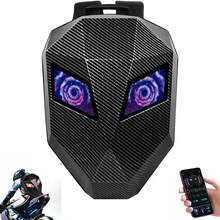Gelrova LED Backpack With Light Up Moving Eyes,Cool Motorcycle Backpack Hard Shell Laptop Backpack, Knight Serise 19in (Large) - Multicolor - View 11