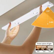 LED Motion Sensing Hill Night Light With Three Color Lighting, Lamp For Bedroom, Room Decor, Closet Light, Under Cabinets Light, Hallway, Stairs, Wardrobe, Home Camping Gear, Stick On Wall Night Light, Warm/White/Natural Light