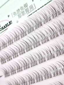 120 szt. naturalnych, bezklejowych, luźnych, syrenich sztucznych rzęs, przezroczysty trzonek, przyjazny dla początkujących, sztuczny norek, 3-częściowy, codzienny makijaż bez makijażu, segmentowane, pojedyncze kępki rzęs, kępki rzęs, pojedyncze rzęsy, sztuczne rzęsy