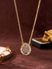 这款时尚精致的圆形盒状DIY项链，可自由搭配动物、花卉、日月、心形吊坠。18K镀金，抗氧化，尽显魅力，彰显个性。适合女孩日常佩戴、海滩度假、派对、音乐节等各种场合。 - 彩色 - 查看 9