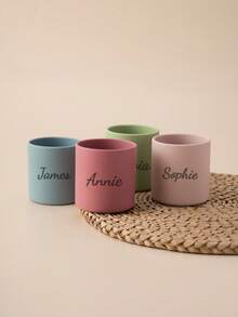 1pc Personalized Customization Name Baby Silicone Cup Solid Color Baby Tableware Portable Children Custom Water Bottles Winter Eve Gifts Back To School Winter Gift Ideas Boy Girl Valentine's Day Multi-Functional,Ornamental,Letter Exquisite,Stylish,Baby Fashion,Soft Squishy,Colorful,Cute Kawaii Adorable Unique,Customized Treasurefinds,Baby Gifts,Cutebaby For Children's Day,Multi-Functional,Ornamental,Letter,Stylish,Modern,Colorful,Cute,Adorable,Casual,Custom,Personalised,Unique,Customized,Ideal Gifts For Him,Ideal Gifts For Her,Halloween Edit,Back To School Fashion,Christmas Gift - Multicolor - View 7