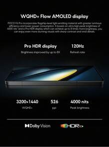 Xiaomi POCO F6 Pro 5G Global Version 12GB+512GB Smartphone Snapdragon 8 Gen 2 Octa Core Processor 6.67" WQHD+ 120Hz Flow AMOLED DotDisplay 50MP Triple Camera With OIS 120W HyperCharge 5000mAh Battery
