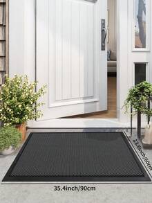 DAJIANG 1pc Thick PVC Rubber Doormat With Elastic Mesh, Non-Slip & Waterproof, Suitable For Indoor & Outdoor Use, Easy To Clean (Hand Wash Only), Applicable For Home And Commercial Spaces, Available In Multiple Sizes, Can Be Used As Entryway, Bathroom, Kitchen Decor, Also Suitable As Kitchen Rug - Multicolor - View 5