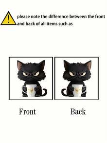 1pc 2D Acrylic Black Cat Phone Dust Plug, Compatible With Apple And Type-C Interfaces, Ideal For Holiday Gifts, Not 3D Gifts For Mother, Family, Friends, Kids, Birthday, Holiday Phone Accessories Phone Charm - Multicolor - View 6