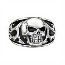 Autumn And Winter Party Men's Fashion Retro Punk Style Ring, Casual Accessory Father's Day And Gifts. - 銀色 - 查看 4