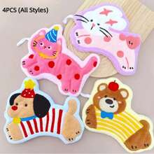 1/2/4 قطع من مناشف اليد لأصدقاء المداعبة - مناشف حيوانات معلقة (قطة/جرو/أرنب/دب)، ماصة للغاية من الميكروفايبر للاستخدام في الحمام/المطبخ/السكن الجامعي، هدية عودة إلى المدرسة والاحتفال بالمنزل الجديد