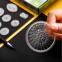 22pcs Educational Kaleidoscope Toy, Variety Magic Set, Student Stationery Magic Ruler, Birthday Gift, Christmas Gift, Reward Gift, Back To School Supplies