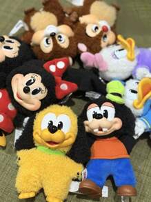 Pop Mart Disney Mickey Family Together Series Plush Keychain Cute Single Blind Box (Only One Box) – Official POP MART, Random Character, Cute Collectible