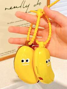 1pc Cute Banana Toothbrush Protective Cap, Portable Dust-Proof Cover, Toothbrush & Toothpaste Storage Box, Compact & Convenient