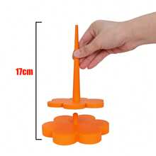 Dual Yarn Spinners Knitting Rotary Plastic Tools, Detachable Yarn Holders, Double Vertical Spinning Stand, Textile Wool Agri Flower Knitting Rotary Hand Knitting Tool 3D Printed