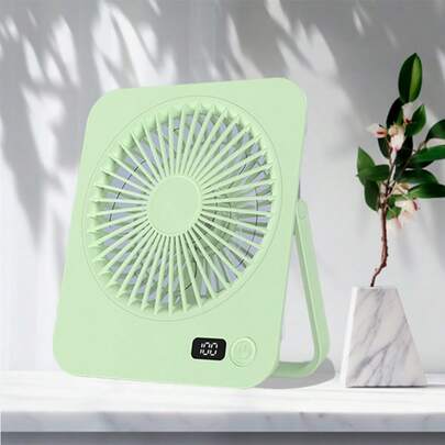 GICOOK Portable USB Powered Desktop Fan, Super Quiet Adjustable 180° Foldable Design, Suitable For Home, Office, Travel, Multi-Function Cooling Device, Lightweight Cooling Fan, Electric Fan, Hobby, Small Fan, 1800mAh