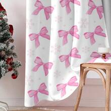 2 Rèm cửa sổ trang trí nơ màu hồng xanh dễ thương và ngọt ngào - Thiết kế túi thanh để đảm bảo sự riêng tư và dễ lắp đặt - Hoàn hảo cho trang trí phòng khách và phòng ngủ, có thể giặt bằng máy, rèm trang trí hình trái tim cho bé gái vào dịp Giáng sinh và năm mới - Nhiều màu - Xem 10