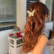 Large Transparent Butterfly Hair Claw For Women Acrylic Accessories The Sweet Hairpins Crab Simple Chic Clip - 透明的 - 查看 5