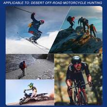 防风镜 太阳镜X400 男女运动防护防风眼镜 儿童滑雪镜 户外摩托车骑行眼镜 - 彩色 - 查看 8