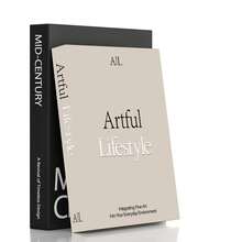 2 peças/Conjunto Livros Falsos de Papel para Decoração Doméstica, Livros Decorativos Estéticos - Livros de Mesa de Centro - Livros Decorativos Artificiais para Decoração - Decoração de Mesa de Cabeceira - Decoração de Estante de Livros