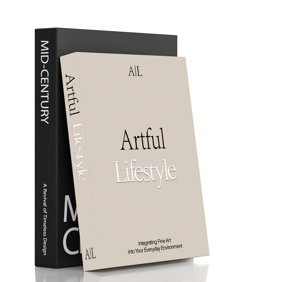 2 peças/Conjunto Livros Falsos de Papel para Decoração Doméstica, Livros Decorativos Estéticos - Livros de Mesa de Centro - Livros Decorativos Artificiais para Decoração - Decoração de Mesa de Cabeceira - Decoração de Estante de Livros