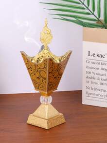 1 Peça/1 Conjunto Queimador de Incenso/Suporte de Incenso de Metal Simples e Elegante, Queimador de Incenso Quadrilátero de Metal, Design Requintado e Simples. Pode ser usado como um difusor de aromaterapia - para criar uma atmosfera elegante. Perfeito para escritórios (como peça central), espaços de ioga e locais de festa. Também ótimo como peça decorativa para decoração de casa ou acessórios de sala de estar.