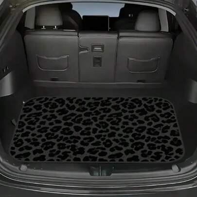 1pc Print Anti-Slip Car Trunk Mat, Cargo Liner, Dust-Proof And Wear-Resistant Mat, Fits All Vehicle Models