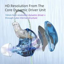 KZ KZ EDC In-Ear Monitor, High-Fidelity Stereo Stage/Studio IEM Wired Noise Isolating Earphones/Earbuds/Headphones For Musicians, Audiophiles, Budget Students, Comes With Storage Case (Black/Blue-Purple)