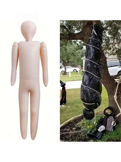 152.4cm Full Size Inflatable Body Mannequin DIY Halloween Decorations Cosplay Props Inflatable Dummy Perfect To Dress Up &Costume, Christmas, Halloween, Thanksgiving Day Gift Halloween Gift