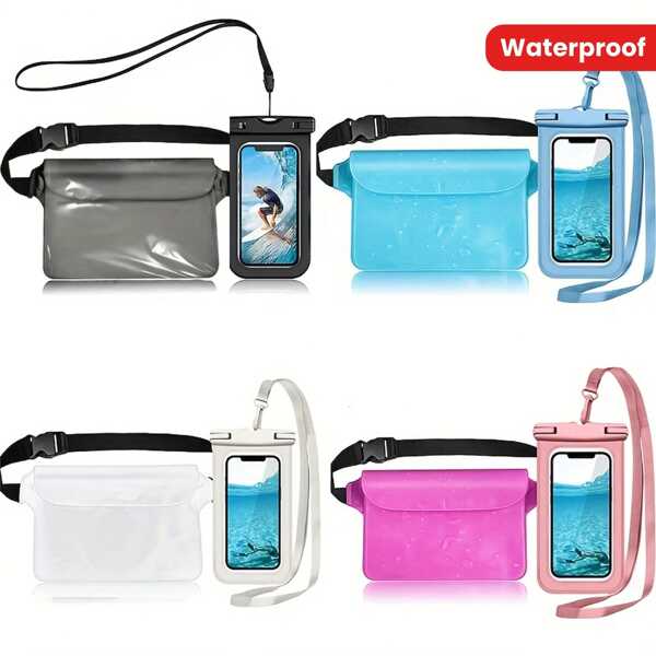 Wasserdichte Trockentasche - Ultimativer Schutz für Handy, Kamera, Bargeld und Wertsachen vor Wasser, Sand, Schnee und Staub - perfekt für Strand, Schwimmen, Bootfahren, Kajakfahren, Wandern und Outdoor-Abenteuer