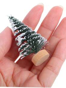 10 قطعة/مجموعة أشجار عيد الميلاد الصناعية الصغيرة، أشجار صنوبر صغيرة، ديكور طاولة المنزل، اكسسوارات ديكور السنة الجديدة، مشهد ثلجي صناعي أشجار صنوبر صغيرة DIY، ديكور الدمى المنزلية، ديكور منزلي واقعي لعيد الميلاد، ديكور غرفة الشتاء