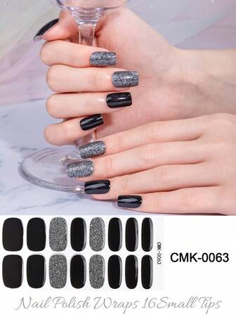 半固化凝胶指甲贴，果冻米色，16 片凝胶指甲贴，贴纸，需要紫外线照射，沙龙品质，持久