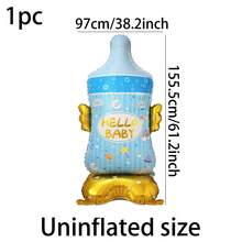 1pc, 61.2 Inch Oversized Milk Bottle Base, Birthday, Anniversary, Party Decoration, Creative Decor - 彩色 - 查看 6