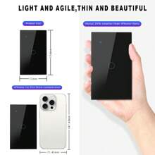 ChevoLink Tuya WiFi Smart Light Switch Neutral Wire Required Wall Touch Switch US Smart Life Work With Alexa Home 1/2/3/4 Gang