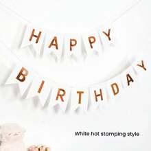 1pc Set, Happy Birthday Banner, Swallow Tail Flag, Multi-Color Golden Flashing Letter Banner, Birthday Pull Flag, Creative Party Decoration Fish-Tail Pull Flag, Letter Pull Flag, Swallow Tail-Themed Birthday Party Supplies, Children's Toys, Room Decoration Props, Birthday Decorations