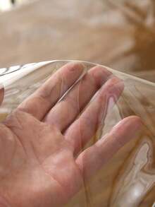 1pc Transparent Lace Edged Tablecloth, Modern PVC Rectangular Tablecloth, Suitable For Dining Table, Coffee Table, Daily Home Decor And Party, Wedding, Holiday