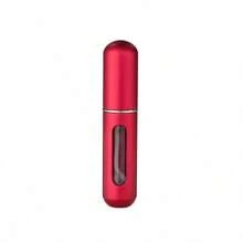 Atomizador de perfume recargable de 5ml - Envase portátil para rociar fragancias para viajes, regalos y uso en el hogar - Color rosa brillante