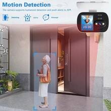 智能 WiFi 室内安全摄像头，家庭安全摄像头，具有双向视频通话、时间显示、WiFi 连接，包括运动跟踪、彩色夜视、远程 PTZ 控制功能、USB 电源，适用于婴儿护理、宠物监控、老人护理和家庭安全。 - 白色 - 查看 4