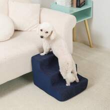 Premium Adjustable Pet Stairs Designed For Dogs And Cats - With Non-Slip Base And Removable Cover For Easy Cleaning, Lightweight Climbing Solution Suitable For All Ages - Multicolor - View 24