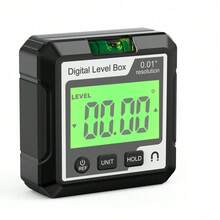 数字量角器磁铁倾角仪水平角度测量仪带液晶背光角度尺测量工具 - 彩色 - 查看 9